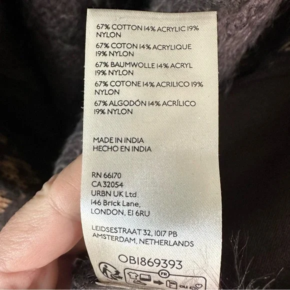 FREE PEOPLE Cable Mix Cardigan Sweater SZ M - Picture 6 of 8